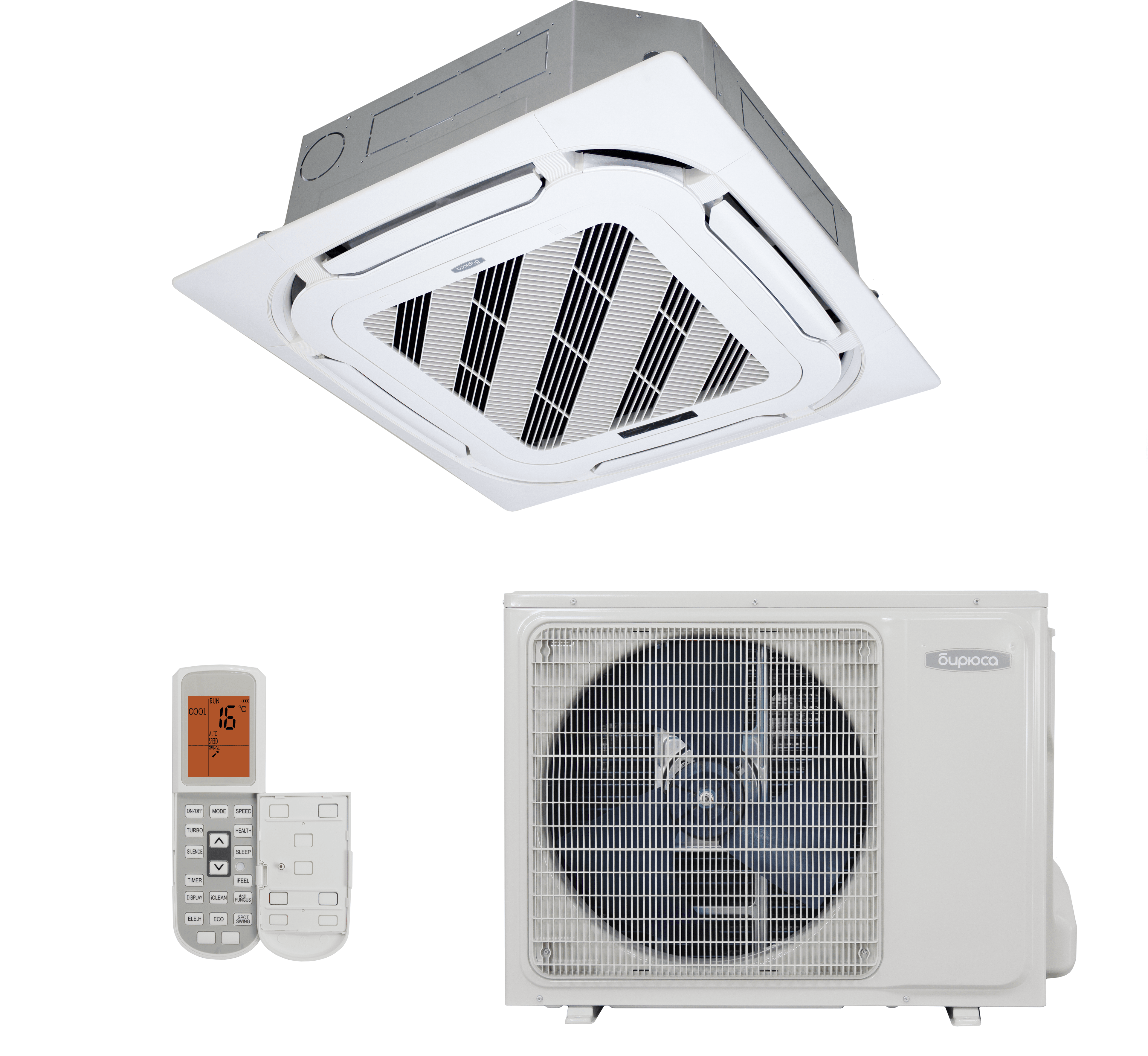 Кассетный кондиционер Бирюса BLCA-H24/4DR3