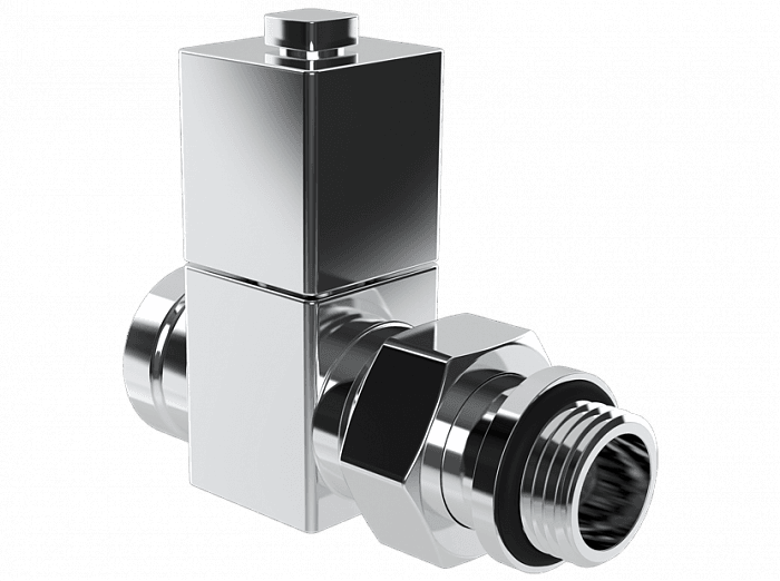 Ручной регулировки вентиль Royal Thermo вентиль прямой, ручной регулировки, хром, ручка куб 1/2