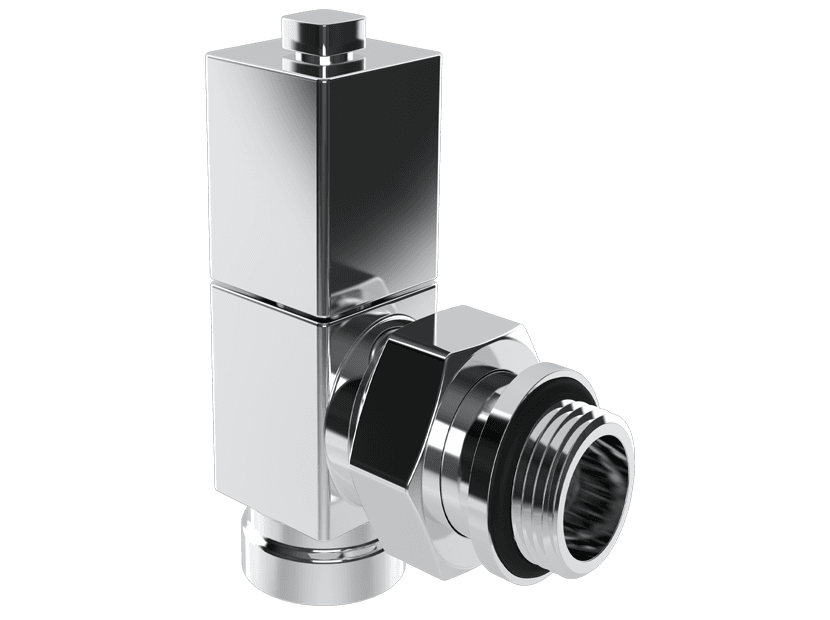 Ручной регулировки вентиль Royal Thermo угловой, CUBE (хром) 1/2